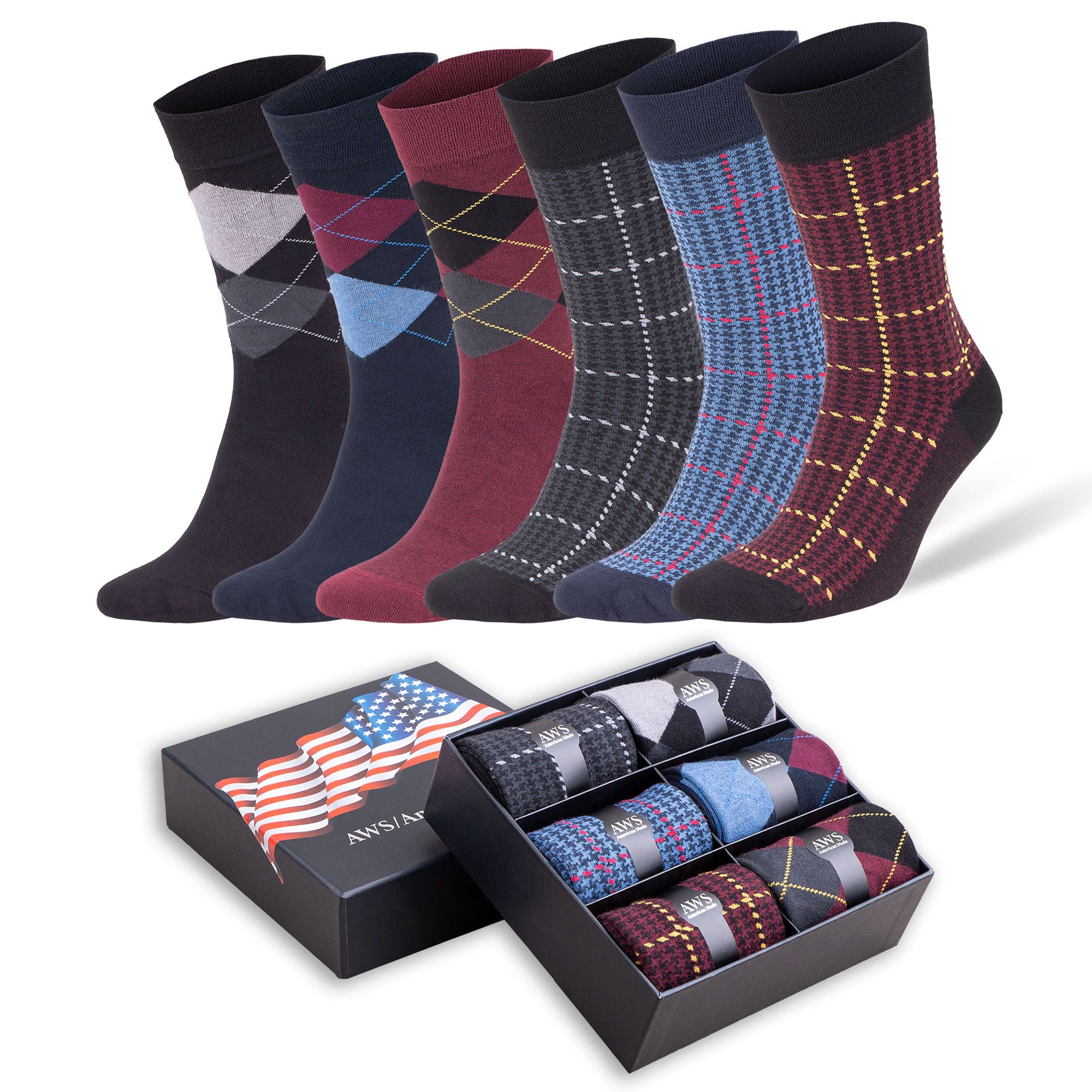 Men's Bamboo Crew Socks 6-Pack – Breathable, Moisture-Wicking Thin Dress Socks – Mars Outlet Store LLC Men's Bamboo Crew Socks 6-Pack – Breathable, Moisture-Wicking Thin Dress Socks – Mars Outlet Store LLC